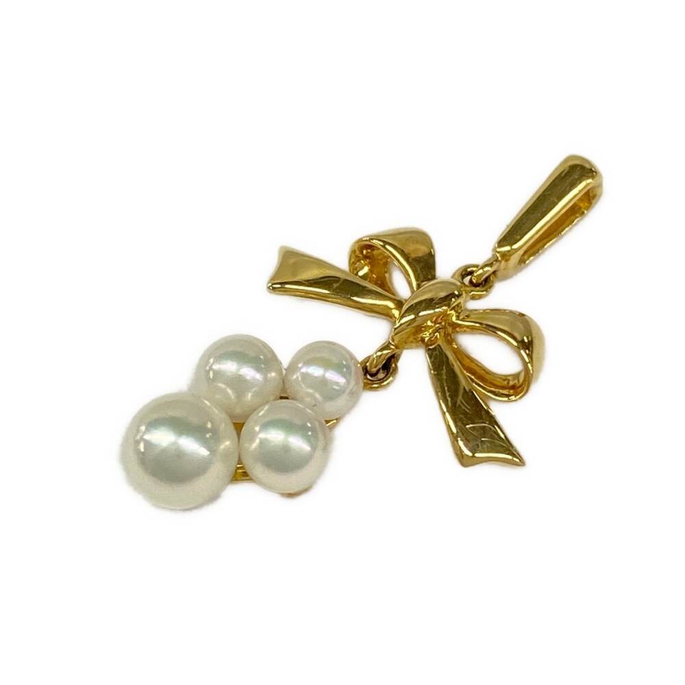Mikimoto Pendant Head 18K Yellow Gold Pearl